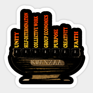 Kwanzaa Kinara Sticker